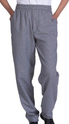 Ed Garments Unisex Comfortable Fit Baggy Chef Pant, HOUNDSTOOTH, XXXXX-Large