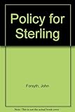 A policy for sterling