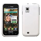 White Protective Hard Case / Cover / Shell for Samsung Fascinate / Mesmeriz ....