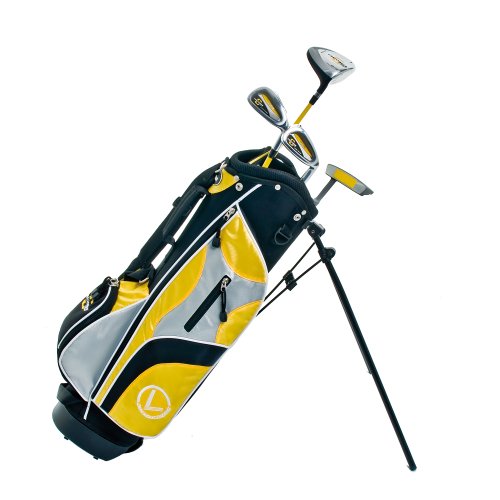 LONGRIDGE Kinder GOLFSCHL&Auml;GER JUNIOR CHALLENGER SET KINDER 4 SCHL&Auml;GER ALTER 4+, GELB/SCHWARZ, RH