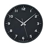 Lemnos nine clock 電波時計 ブラック LC08-14W BK NINE
