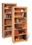 Prepac Sonoma Collection 6-Shelf Bookcase (Maple or Oak) DL-3277-AB