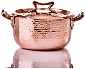 Copper 1.3 qt Cocotte w/Lid