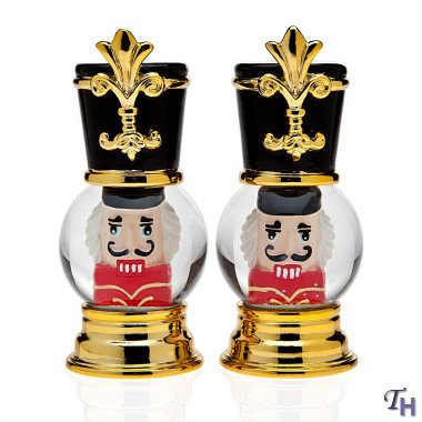 Godinger Nutcracker Globe Salt Pepper Set