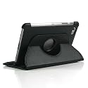 【全10色】Samsung GALAXY TAB 7.7 / GT-P6800 ケース　360度回転式スタンドケース　合成革+プラスチック製　ブラック　PU Leather Case for GALAXY TAB 7.7 液晶保護フィルム付　(7236-7)