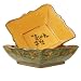 Set of 4 Vibrant Scalloped Edge Square Serving Bowls by Casa Cristina