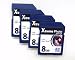 New Trade 4 Pack 4 x 8GB SD SDHC High Speed Zectron Digital 32GB in Total for FOR Casio Exilim EX-V7Camera Camcorder Video