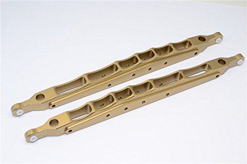 Axial Yeti XL Monster Buggy Upgrade Parts Aluminium Rear Lower Chassis Link Parts - 1 Pr Set Titanium