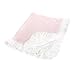 Microfiber Baby Blanket - Pink & White Paisley