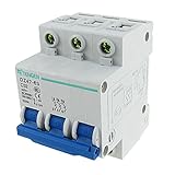 uxcell サーキットブレーカー　ミニチュアサーキットブレーカ空気スイッチ　過負荷保護　AC 400V 32A 3ポール 3P