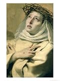 St. Catherine of Siena, circa 1746 Art Styles Giclee Poster Print by Giovanni Battista Tiepolo, 36x48
