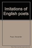 Imitations of English poets