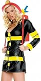Firefighter Outfit Sexy Adult Halloween Skimpy Naughty Dress Cute Fire Woman Costume