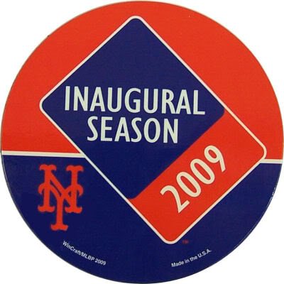 NEW YORK METS NEW SHEA INAUGURAL SEASON CAR AND FRIDGE MAGNET