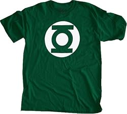 Green Lantern Superheroes DC ComicS Hunter Green Tee T-Shirt