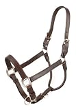 Royal King Leather Halter w/Adjustable Nose - Dark Oil