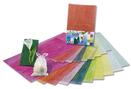 Folia 960409 - Deko-Vlies, 23 x 33 cm, 10 Bogen in 10 Farben sortiert Preisvergleich