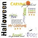 Karen Foster 12x12 Rub-On-Overlay HALLOWEEN For Scrapbooking, Card Making & Craft Projects