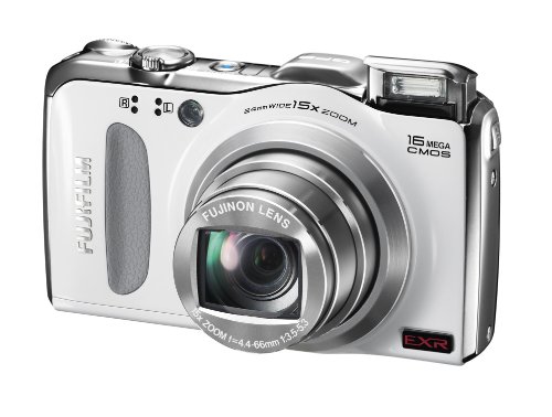 Fujifilm FINEPIX F600EXR Digitalkamera (16 Megapixel, 15-fach opt. Zoom, 7,6 cm (3 Zoll) Display, bildstabilisiert) weiß