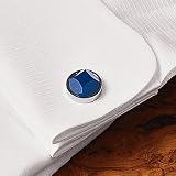 Round Agate Stone Cufflinks