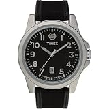 Timex Men's Expedition Metal Field Analog Negroid Leather Strap Watch #T46181
