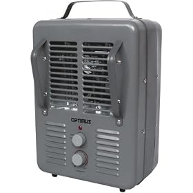 Click here to buy New-OPTIMUS H-3013 PORTABLE UTILITY HEATER WITH THERMOSTAT - OPSH3013 by Optimus.