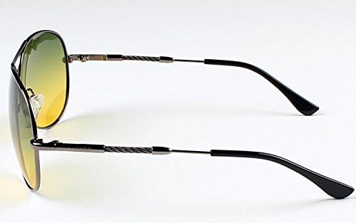 LingsFire® Unisex Polarized UV Protection Glasses Car Driver Drove Day and Night Glasses Anti-glare Anti-reflective Hd Night Vision Goggles Special Anti-glare Driving Mirror (gray frame)