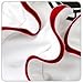 MG Collection Alvery Ruffles Double Handle Statement Tote Purse, White, One Size