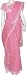 Womens Dresses Indian Sari Cotton Chikan Embroidery Pink (ochsari091)