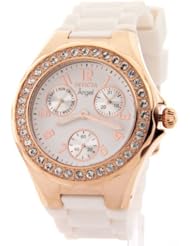 Invicta Womens 1646 Angel Jelly Fish Crystal Accented White Dial Watch