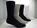 Vagden Diabetic Men's Casual Cotton Non-elastic Socks (2 Pairs)