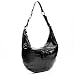 Baccini sac portés épaule hobo - Boho - cuir noir