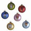 Multi 6 pc Rudolph ornaments