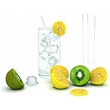 iZEEKER Clear premium glass straw-9 in x 8 mm .Milk,furit juice,smoothie,coffee,cheese straw.Party drinking straws. 2 pack with free cleaning brush.No BPA,Non-toxic,fun,resuable,Eco-friendly.