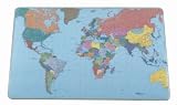 Durable World Map Desk Pad, 15.75 x 20.75 Inches, Multicolored (7211-19) Durable World Map Desk Pad, 15.75 x 20.75 Inches, Multicolored (7211-19)
