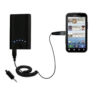 High Capacity Rechargeable External Battery Pocket Charger for the Motorola DEFY - uses Gomadic TipExchange Technology