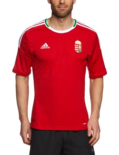 Adidas Herren Heimtrikot Ungarn, light scarlet/white/fairway, XL, W55611