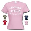 1972 VINTAGE YEAR - 40th Birthday Gift / Present Lady Fit T-Shirt