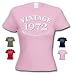 1972 VINTAGE YEAR - 40th Birthday Gift / Present Lady Fit T-Shirt