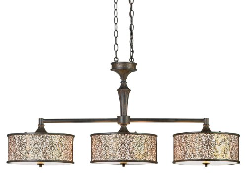 Eurofase 16557-017 Melosa 6-Light Chandelier Antique BronzeOff White