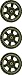JHB Original Series Steampunk Buttons Wheel, Small