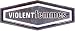 Violent Femmes - Shiny Silver Chrome Logo - Sticker / Decal