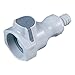 3/8" Hose Barb UDC PP Valved Coupling Body & Silicone O-ring - 1.73"H X 3.06"L