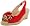 Oomphies Women's OM0005 Pompom Espadrille,Red,7 M US