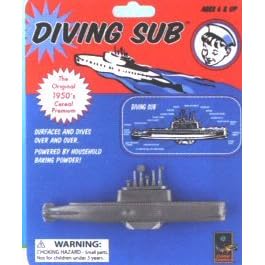 Diving Sub: Original Baking Powder powered Toy Submarine by Toysmith