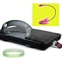 Amazon Kindle DX Melrose Leather Cover Jacket + Pink Double Bright Amazon Kindle 2 LED Book Light + Vangoddy tm, Live*Laugh*Love wrist band!!!