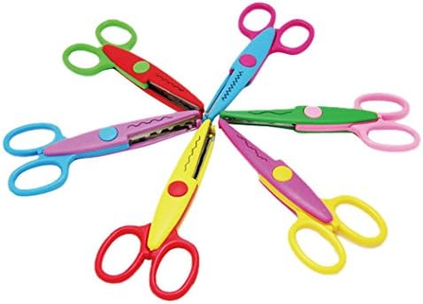 LIANTANG Children Kids DIY Decorative Edge Scissors Set of 6 PCS£¨Color in Random Delivery£©