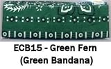 HeatMax EverCool Cooling Bandanas. Green Fern, Pack of 10 - Reusable
