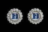 Circle Pendant Earrings Duke University Blue Devils
