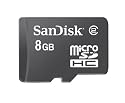 SanDisk Micro SDHC Speicherkarte 8GB (original Handelsverpackung)